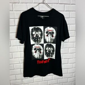 FRIDAY THE 13 Black Short Sleeve Graphic Tee/size M